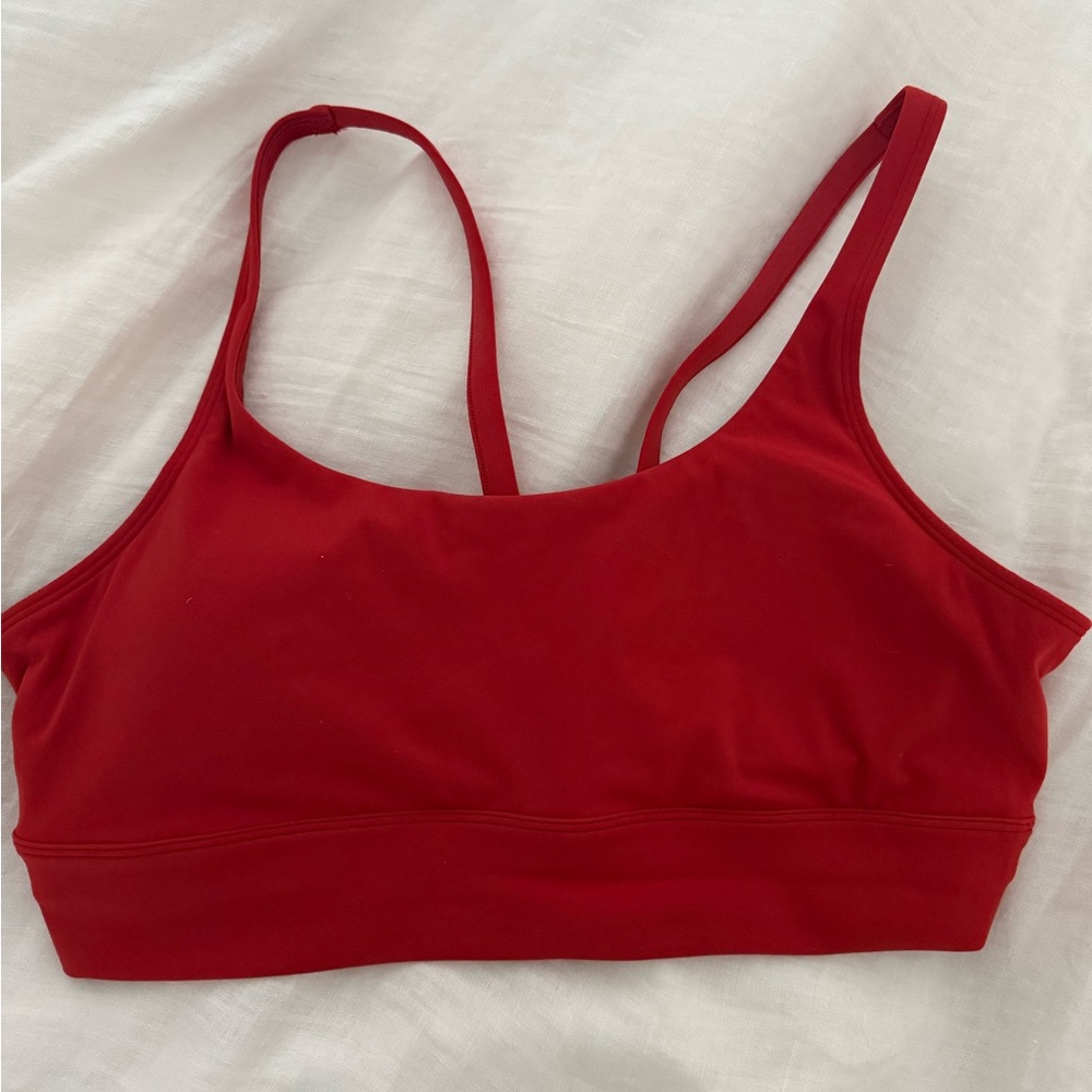 Vuori Yosemite Longline Bra Women's Sports Bra in Scarlet NWT